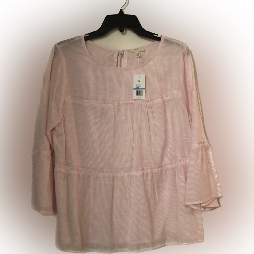 Pink blouse, size M NWT